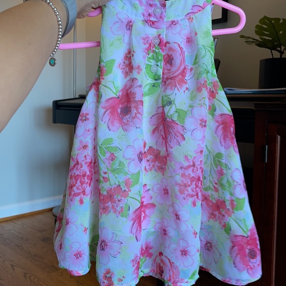 Little Me | Pink Floral Dress - Picture 2 of 4